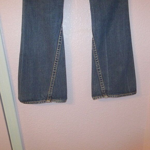 Vtg True Religion Disco Joey Big T Flare Jeans Size 28 Twisted Flap Low Rise USA - Picture 4 of 12